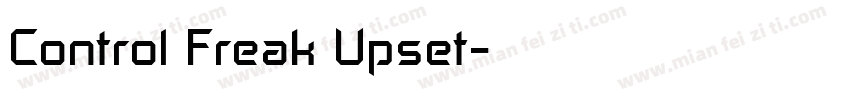 Control Freak Upset字体转换